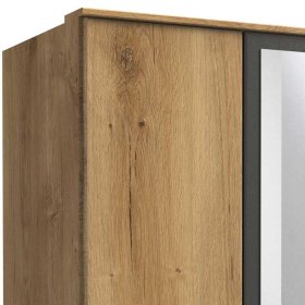Kleiderschrank Jugendzimmer Ruamantico mit drei Schubladen und Spiegel – Ansicht 3