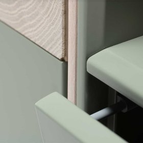 Fernsehtisch Samanda in Beton Grau und Buche hell 140 cm breit – Ansicht 12