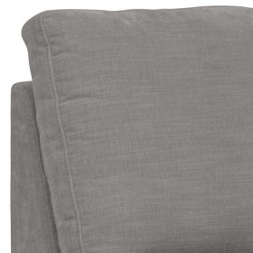 Modulsofa Abschluss Element rechts Fredoco in Grau 44 cm Sitzhöhe – Ansicht 9