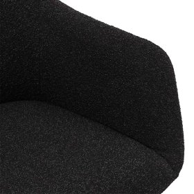 Esszimmerarmlehnstuhl Venditora in Schwarz um 360 Grad drehbar (2er Set) – Ansicht 9