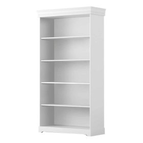 Bücherregal Aluko im Landhausstil in Weiß – Ansicht 1