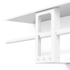 Metall Bürogarderobe Laredo für die Wandmontage mit 3 Kleiderhaken – Ansicht 4
