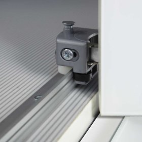 Kleiderschrank Purple in Cremefarben mit Falttüren – Ansicht 3