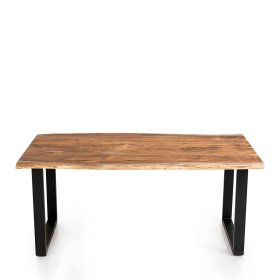 Esstische Factory Design Grosseto mit natürlicher Baumkante und Bügelgestell – Ansicht 4