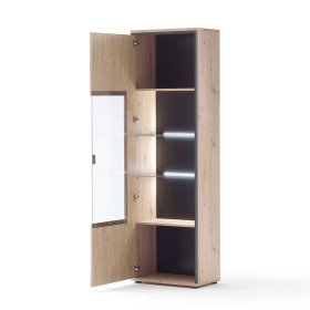 Wohnwand Geronda in Anthrazit und Eiche Optik modern (vierteilig) – Ansicht 5