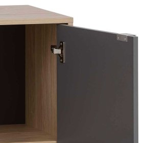 Modernes Sideboard Ron in Dunkelgrau und Eiche hell – Ansicht 8