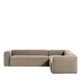 Wohnzimmercouch Blane in L Form Bezug Beige – Ansicht 3