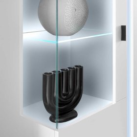 Highboard Constantin mit LED Beleuchtung - Glastür links – Ansicht 7