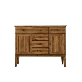 Wildeiche Sideboard Tyvoria massiv geölt im Landhausstil – Ansicht 1