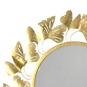 Moderner Wandspiegel Blance in Goldfarben mit Metallrahmen – Ansicht 2