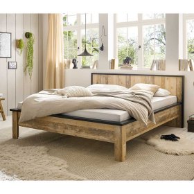 Landhaus Schlafzimmer Studiana in Altholz Optik verwittert & Anthrazit (vierteilig) – Ansicht 3