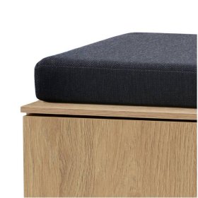 Schuhbank Carno 90 cm breit in Eiche Stone – Ansicht 7