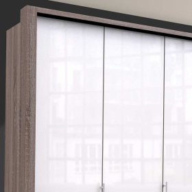 Kombi Kleiderschrank Yunidra mit drei Türen und Schubladen – Ansicht 5