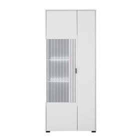 Wohnzimmervitrine Paros in modernem Design - Weiß – Ansicht 2