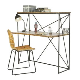 Homeoffice Schreibtisch Slavrio mit Aufsatz und Bügelgestell – Ansicht 7