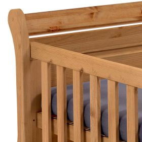 Babygitterbett Drobeta aus Kiefer Massivholz geölt – Ansicht 6
