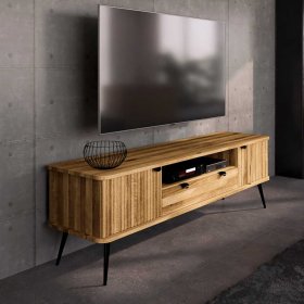 TV Unterschrank Clantica aus Wildeiche Massivholz 180 cm breit – Ansicht 3