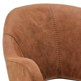 Armlehner Enya um 360 Grad drehbar in Cognac Braun – Ansicht 3