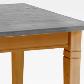 Esszimmer Tisch Viaduca in Grau Kiefer Massivholz im Landhaus Design – Ansicht 7