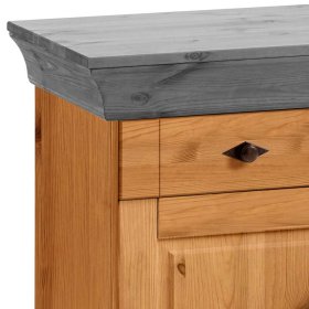 Esszimmerkommode Viaduca in Grau Kiefer teilmassiv im Landhaus Design – Ansicht 6