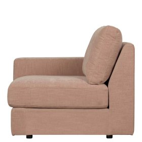 Modul Couch mit Armlehne links Oktamian in Rosa aus Webstoff – Ansicht 6