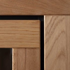 Highboard Jayva in Wildeichefarben teilmassiv – Ansicht 10