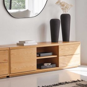 Unterschrank Fernseher Magies in Eichefarben mit Push to open Funktion – Ansicht 6