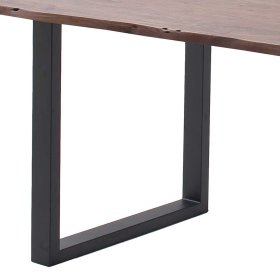 Massivholztisch Vilvia mit natürlicher Baumkante im Industry und Loft Stil – Ansicht 5