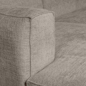 Ecksofa Anzaroty in Beigegrau aus meliertem Webstoff – Ansicht 8