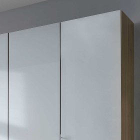 Schlafzimmerset Waluva in Weiß Eiche Bianco 300 cm breiter Schrank (vierteilig) – Ansicht 6