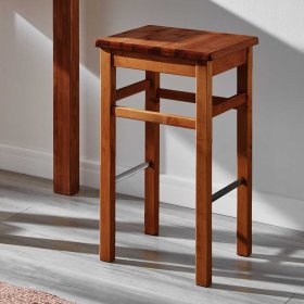 Kiefer Barhocker Kilazo in Bernsteinfarben 75 cm Sitzhöhe – Ansicht 3