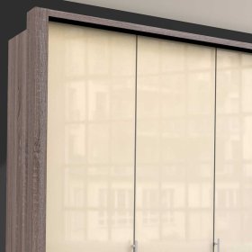 Schlafzimmerschrank Liz 3 türig mit Schubladen modern – Ansicht 5