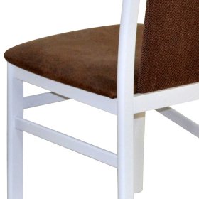 Polsterstühle Esszimmer Cafelonia in Weiß und Braun (2er Set) – Ansicht 5