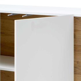 Sideboard Franvos im Skandi Design in Weiß und Wildeichefarben – Ansicht 7