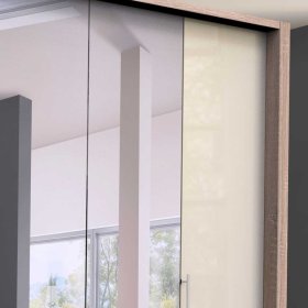 Luxus Schlafzimmerschrank Codumenta in Cremefarben und Eiche Sägerau – Ansicht 5