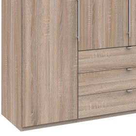 XL Schlafzimmerschrank Gehvonda mit sechs Schubladen in Eiche Sägerau – Ansicht 4