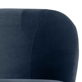 Cocktailsessel Gifion in Petrol Samt mit Vierfußgestell aus Metall – Ansicht 3