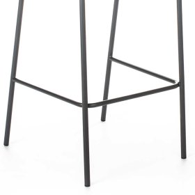 Gelbe Barstühle Gina mit Polster und Armlehnen (2er Set) – Ansicht 7