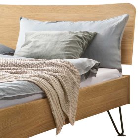 Massivbett Eiche hell geölt Jakery 160x200 cm und 180x200cm – Ansicht 3
