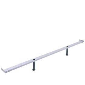 Skandi Design Polster Bett Enjisaco in Grau und Eiche Bianco – Ansicht 6