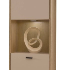 Schrankwand Wohnzimmer Zimena in modernem Design 206 cm hoch (vierteilig) – Ansicht 4