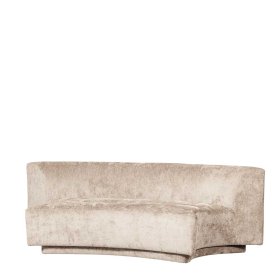 Sofa Yonella in Beige aus Chenillegewebe – Ansicht 1