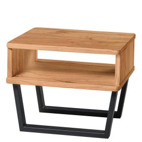 Doppelbett mit Bügelgestell Gelvins aus Wildbuche Massivholz und Stahl – Ansicht 6