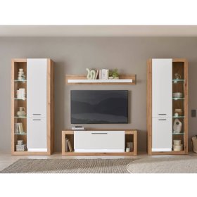 Anbauwand Asprecca 195 cm hoch und 43 cm tief (vierteilig) – Ansicht 2