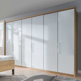 Schlafzimmer Komplett Waluva in Eiche Bianco und Weiß modern (vierteilig) – Ansicht 5