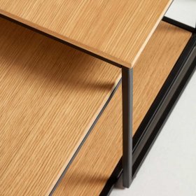 Wohnzimmertische Katrynella im Skandi Design mit Bügelgestell (zweiteilig) – Ansicht 2