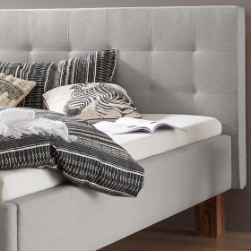 Graues Polsterbett Dwayne 160x200 cm oder 180x200 cm – Ansicht 3