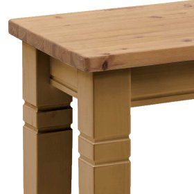 Massivholz Bank Francrom im Landhausstil Breite 90 cm 110 cm 150 cm – Ansicht 4