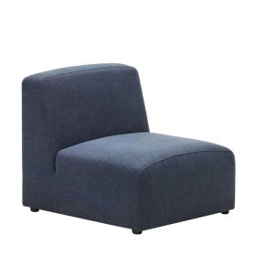 Modul Sofa Element Badryca 75 cm breit in Dunkelblau – Ansicht 1