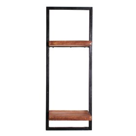 Industry Wand Regal India aus Mangobaum Massivholz und Stahl 25 cm breit – Ansicht 2